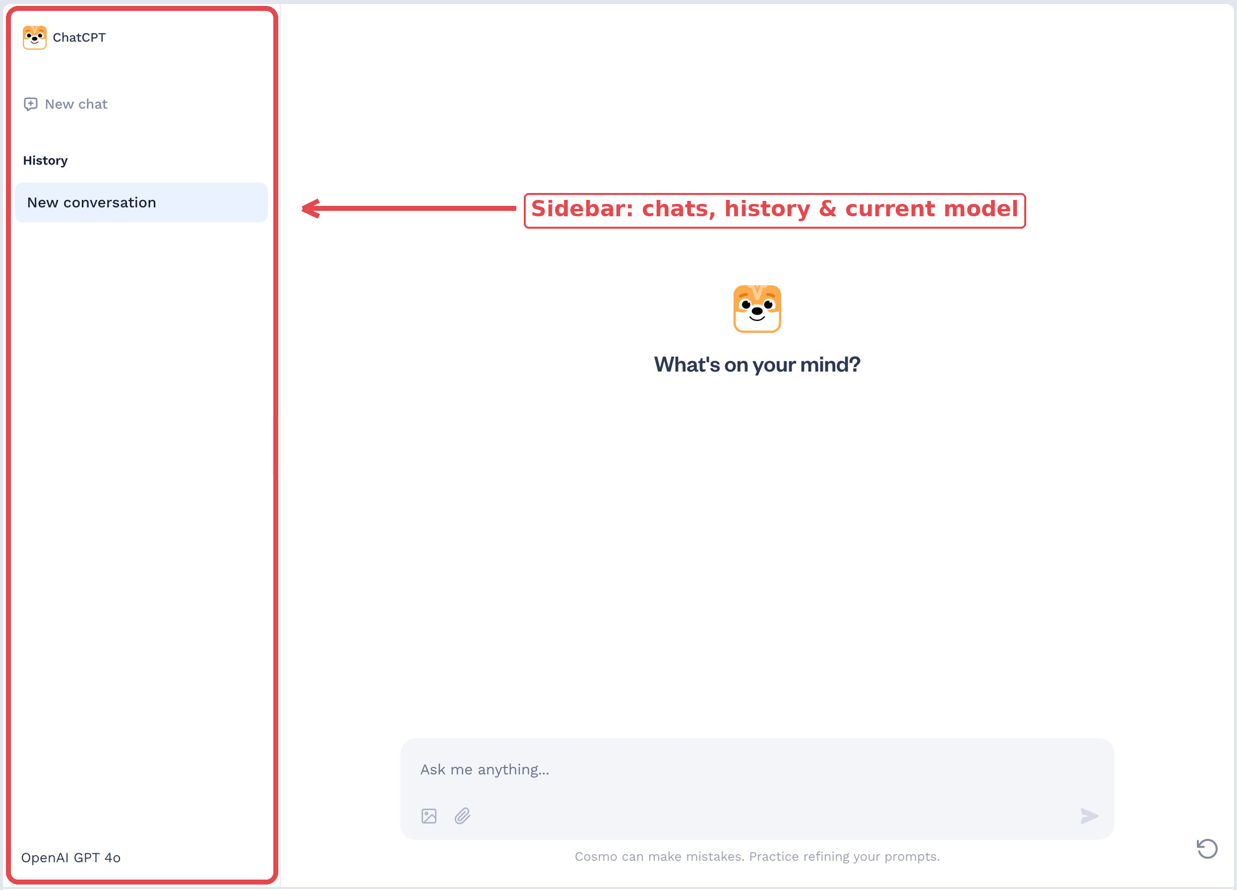 ChatCPT sidebar