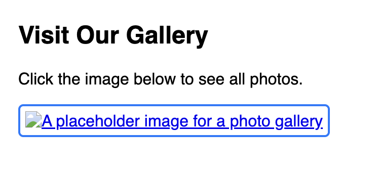 Example of a clickable image link