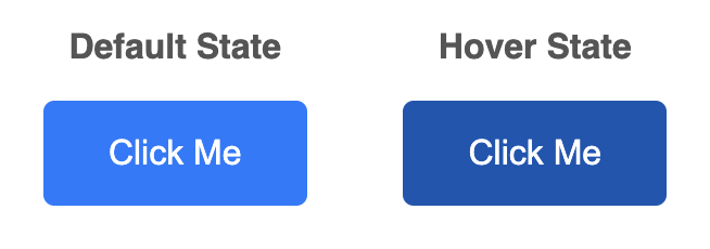 button default vs hover